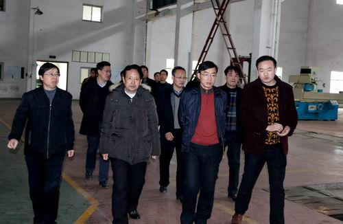 临湘市委书记黄俊钧一行到乐动在线平台（中国）官网立体停车设备考察调研 